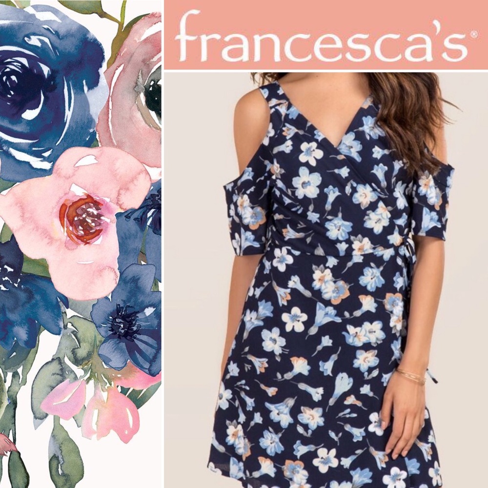 Floral Wrap Dress 🦋